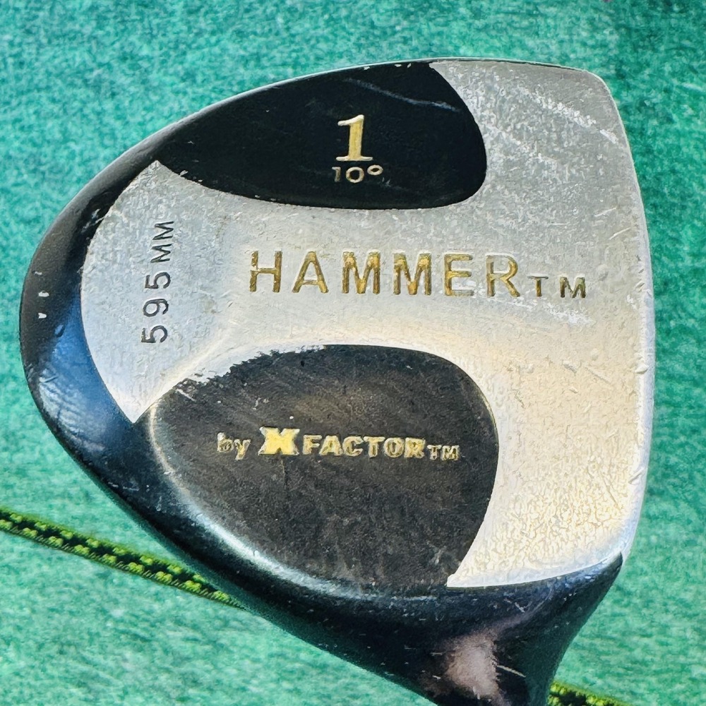 X Factor Hammer 1 Driver Mens RH SmartShaft 10° 595MM Black USA World Champion